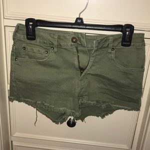 Bullhead denim co. Army green cut offs
